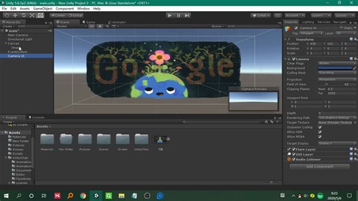 【unity】摄像机渲染模式，模型显示在UI前面