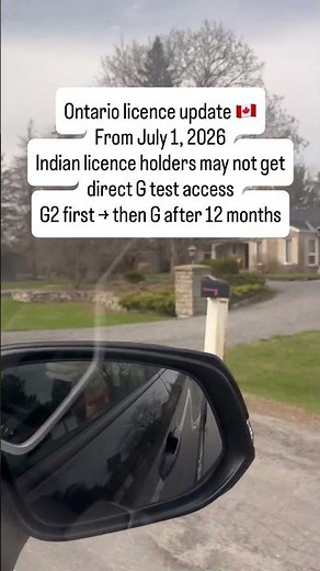Ontario Licence Update for Indian Licence Holders 🇨🇦 | G2 Before G?