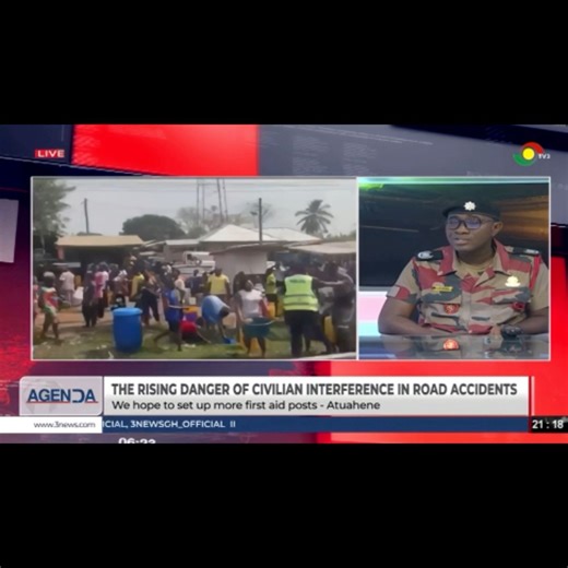 GNFS REMINDS GHANAIANS: A GALLON OF SIPHONED FUEL IS NOT WORTH A HUMAN LIFE Despite repeated public education, some people continue to rush to fuel tanker crash scenes to siphon fuel, exposing themselves to deadly fire and explosion risks. The Ghana National Fire Service (GNFS) links this dangerous behaviour to perceived poverty, disregard for personal safety, and psycho-cultural factors, warning that such actions have fatal consequences. #LifeOverFuel #SafetyFirst #FuelTankerDanger #StopFuelThe