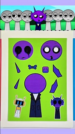 Sprunki Parodybox Durple Sticker 💜