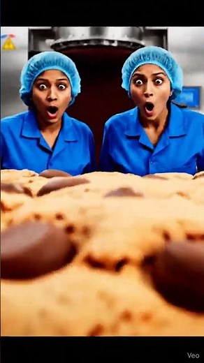 When the Machine Goes Crazy… Mega Cookie! 🤣 #productionline #factoryprocess