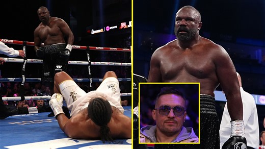 Derek Chisora floors and beats Joe Joyce in incredible slugfest as Oleksandr Usyk applauds from ringside