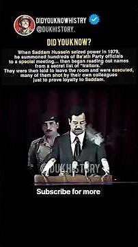 A Live Purge Held by Saddam Hussein #history #facts