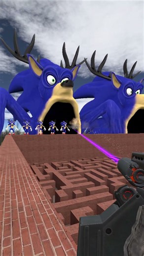 Sonic Cursed Deer, NeptuSonic in the Maze Gmod