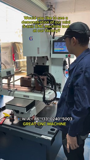 Is this the mini 5-axis CNC machine you need? #cnc #cncmachine #CNCmachining #cncmachinist #cncmillingmachine #cncrouter #cncmill #cncmilling #minicnc #cnclathe #cnccutting #5axis #cnctools #machinist #tools #mold #components #machinetools #greatcnc #cncoperator #factory #machining #aluminum #diy #design #creative #miracle #fyp | Great cnc