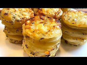 EASY CHEESY POTATO STACKS | QUICK AND DELICIOUS