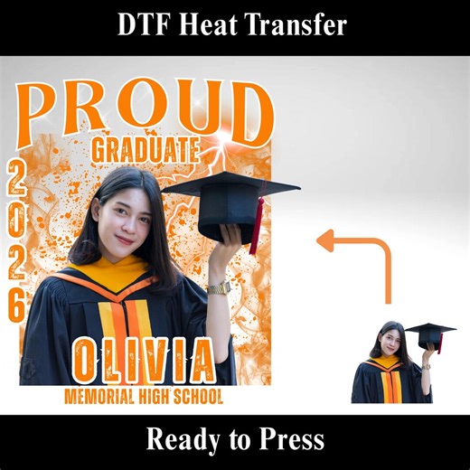 2026 Graduate Photo DTF Transfer: Proud Mom Dad Family Matching Graduation Tshirt Design - Etsy UK