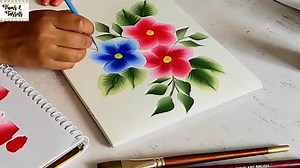 5.7K views · 74 reactions | Hey Guys!! Check out how to use One Stroke painting to make beautiful Flowers & Leaves.. If you are a Beginner, do check this ..CLICK HERE TO VIEW : https://youtu.be/4fzoTQwKfP0 | Trims & Tassels | Facebook