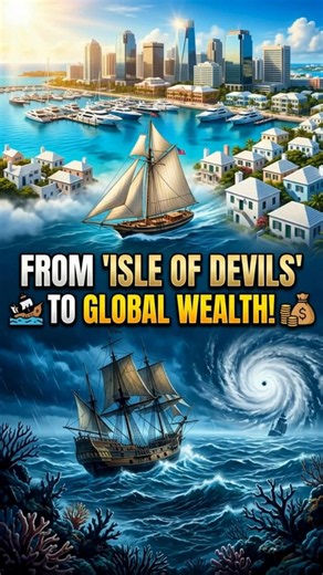 Why 60,000 People Live on This Cursed Island! 🏝️ #history #ISOLATEDISLAND #bermudas