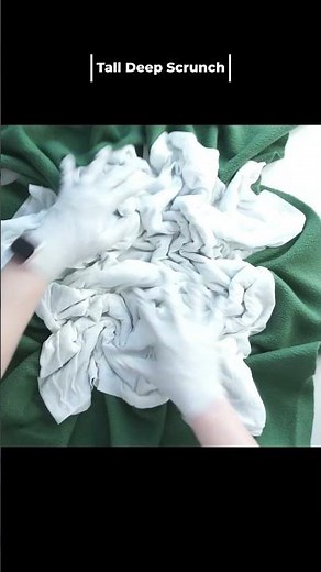 Here's a quick look at the ice dye fold that gives you a water color look - Tall Deep Scrunch!