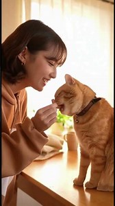 Cat Rejects Kiss, Then Instantly Demands Cuddles for TREATS! 😂