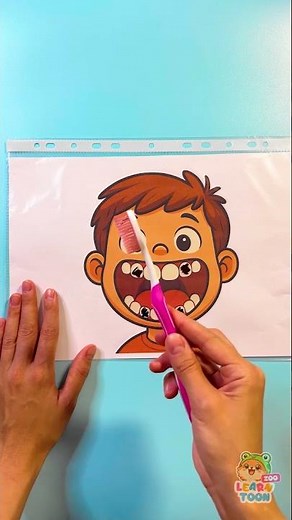 Hygiene Lesson! 👍🏼 Let's Learn how to Brush our Teeth! 🦷 #Kids #Fun