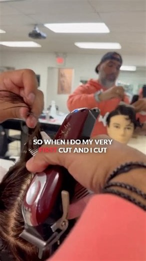 Premier Barber Institute on Instagram: "If you’re in school right now, pay attention to this. The X-method will save you time, clean up your blends, and stop you from “chasing” the cut. Control the section → find your guide → cut with intention. This is the technique nobody told you about. ✖️💈"