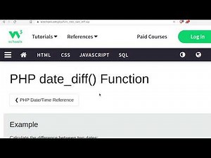 php vidéo 17 : fonctions de date (2/2) / datediff