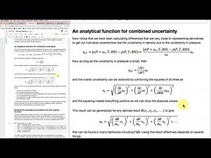 Deriving Uncertainty in Density