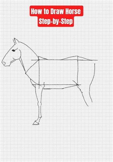 Learn, How to Draw Horse, Step-by-Step ll #art #paintings #tutorial #horsedrawing #animalsketching