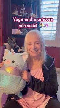 Yoga with a unicorn mermaid 🧜‍♀️ 🦄