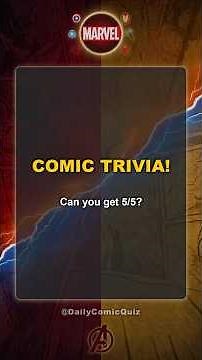 Quiz #7 – Can You Get 5/5? 🔴 Ultimate Spider-Man Comic Quiz! #marvel #spiderman #quiz #trivia