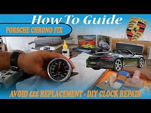 How to Repair Porsche 991 981 997 987 Sport Chrono Clock & Stopwatch Save Money & Replace Needles!