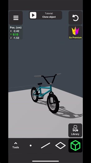 3D model bmx modelled on iPhone! Someone help with physics in unity! #3d #iphone #unity #3dmodeling