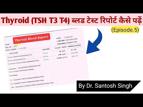 How To Read Thyroid Blood Report? | TSH T3 and T4 | Dr Santosh Singh | (Epi. 5)