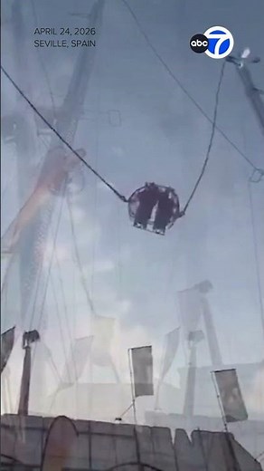 Slingshot ride snaps mid-air at Spain fair, injuring 4
