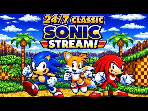 🌀❯❯❯❯💥 | 24/7 Classic 2D 16-Bit Sonic | 💙💛❤️