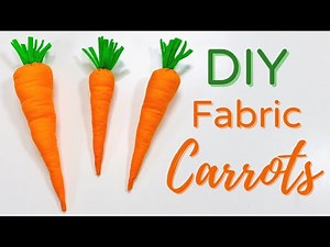 DIY Fabric Carrots to put in your Easter Basket | Easy DIY project