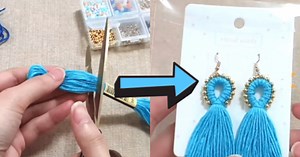 Fashionable Easy DIY Tassel Earrings Tutorial