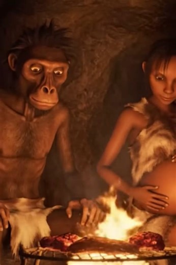 Early Human’s Love Story ,Caring for His Pregnant Mate