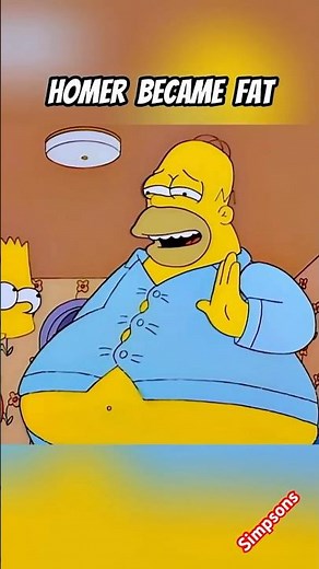 Homer became fat