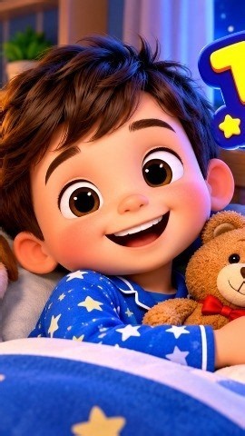 🌙 Time for Bed! | Bedtime Routine Song for Kids | Goodnight Nursery Rhyme #Shorts