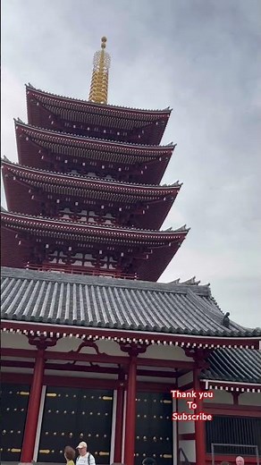 “Five-Story Pagoda at Asakusa | The Timeless Beauty of Sensoji Temple”⛩️