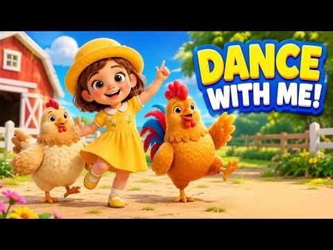 Chicken Dance Song 🐔 Hen and Rooster Dance | Preschool Learning Songs