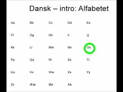 Dansk intro: alfabetet