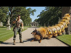 animal rescue : Doberman Pinscher & Puppies Rescued from Giant Caterpillar by Elite SZCU Team.