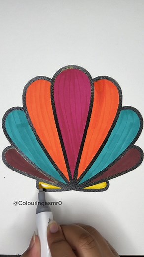 Stunning Coloring Patterns ✨🌈 | So Calm to Watch #ColoringArt #SatisfyingArt #RelaxWithMe #ArtTherapy #relaxing #coloringbook #satisfying #ViralReels #coloringpages #art | Colouringasmr0