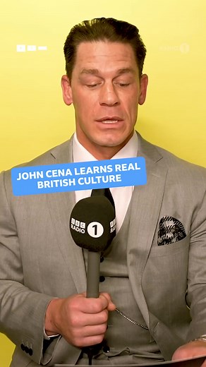 We taught #FASTX’s John Cena about Jackie Weaver and Ronnie Pickering… 😭 #JohnCena | BBC Radio 1
