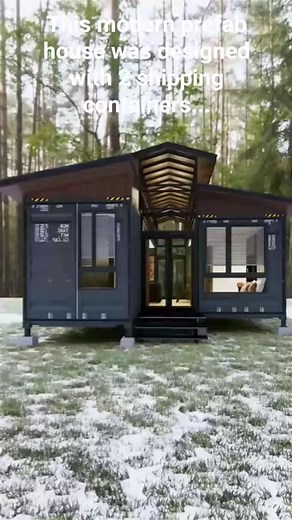 39K views · 1.1K reactions | This modern prefab house was designed with 2 shipping containers... Visit our website for details...✅ | Trend House Designs | Facebook