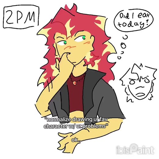 #SUNSETSHIMMER// i forget to eat.. - - - #arttrend #speedpaint #wlw