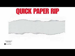 Quick Paper Ripping Sound Effects | Free Download Royalty Free