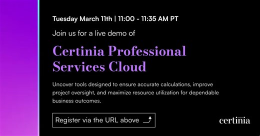 #professionalservices #resourcemanagement | Certinia