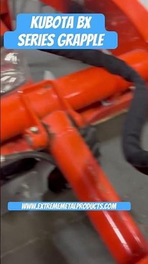 Kubota BX Grapple for Rock Bucket | Extreme Metal Products Attachment