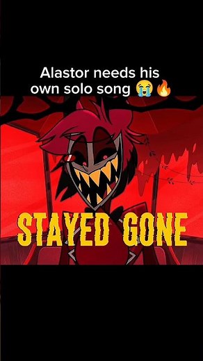 Stayed Gone (Alastor's part) - Hazbin hotel ☠️ #hazbinhotel #alastor #hellaverse