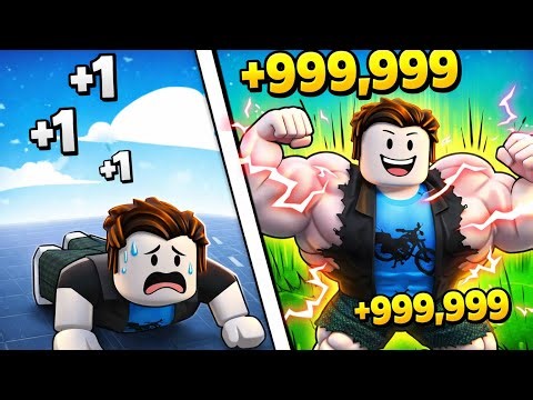 CAN I Became The STRONGEST Player in Push-Up Training Simulator! ROBLOX