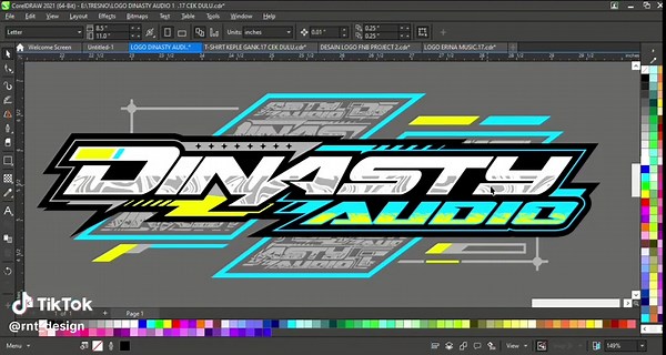RNT CLOTHING (@rnt_design) - Mastering Logo Design with CorelDRAW Tutorial