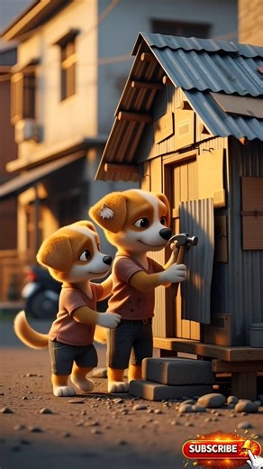 bhukhe pet bhai bahen do puppy..🥹😊#emotional #emotionalstory #ai #shorts