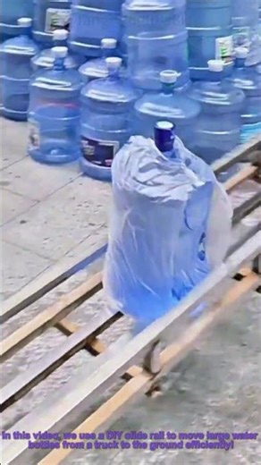 DIY Slide Rail for Efficient Water Bottle Movement