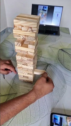 live playing Jenga Tower crash Game #jenga
