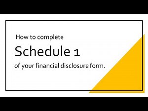 Schedule 1 Tutorial